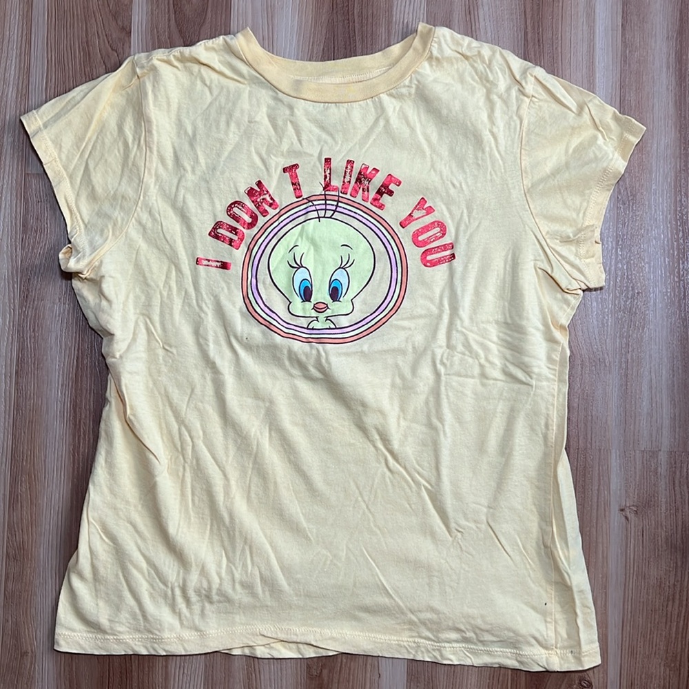 Tweety Bird Warner Bros Looney Tunes I don’t like you stop crying tee shirt